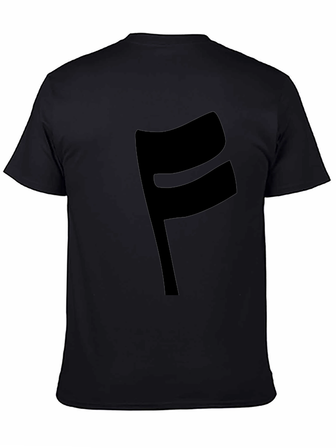Modern Black F Graphic T-Shirt