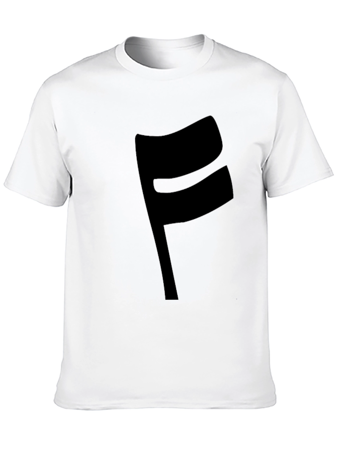 Modern Black F Graphic T-Shirt