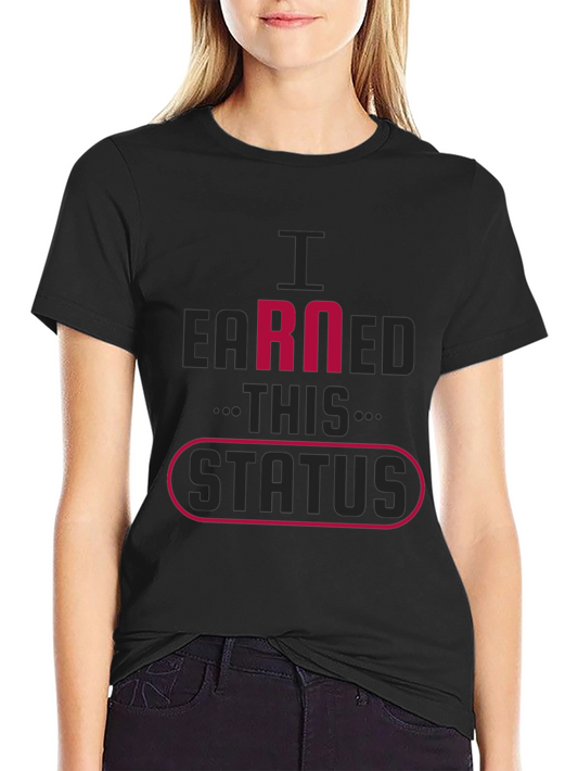 Earned Status Black Graphic Tee Shirt