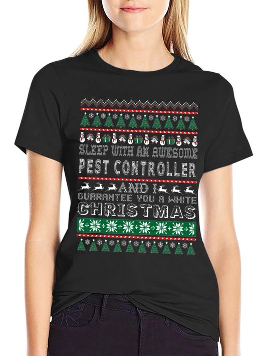 Awesome Pest Controller Ugly Christmas Sweater T-Shirt