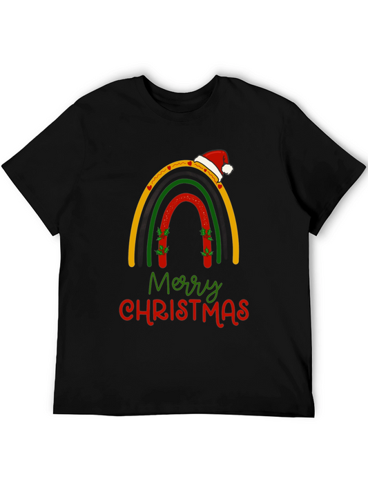 Festive Christmas Rainbow Graphic T-Shirt