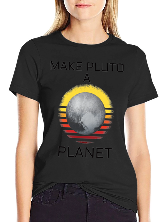 Make Pluto A Planet Retro Style T-Shirt