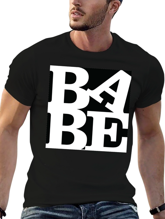 BABE Graphic Print Black T-Shirt