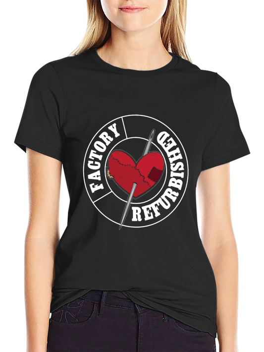 Factory Refurbished Heart Graphic T-Shirt