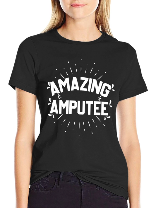 Amazing Amputee Graphic Tee - Black Crewneck