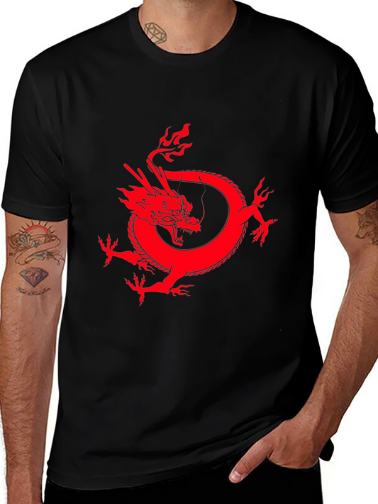 Red Dragon Graphic Tee - Bold Statement Shirt