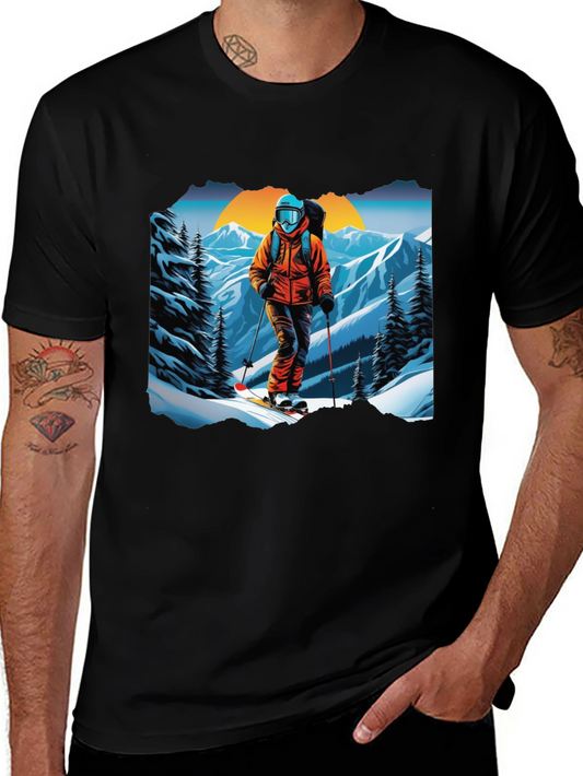 Ski Graphic Tee - Mountain Adventure Shirt