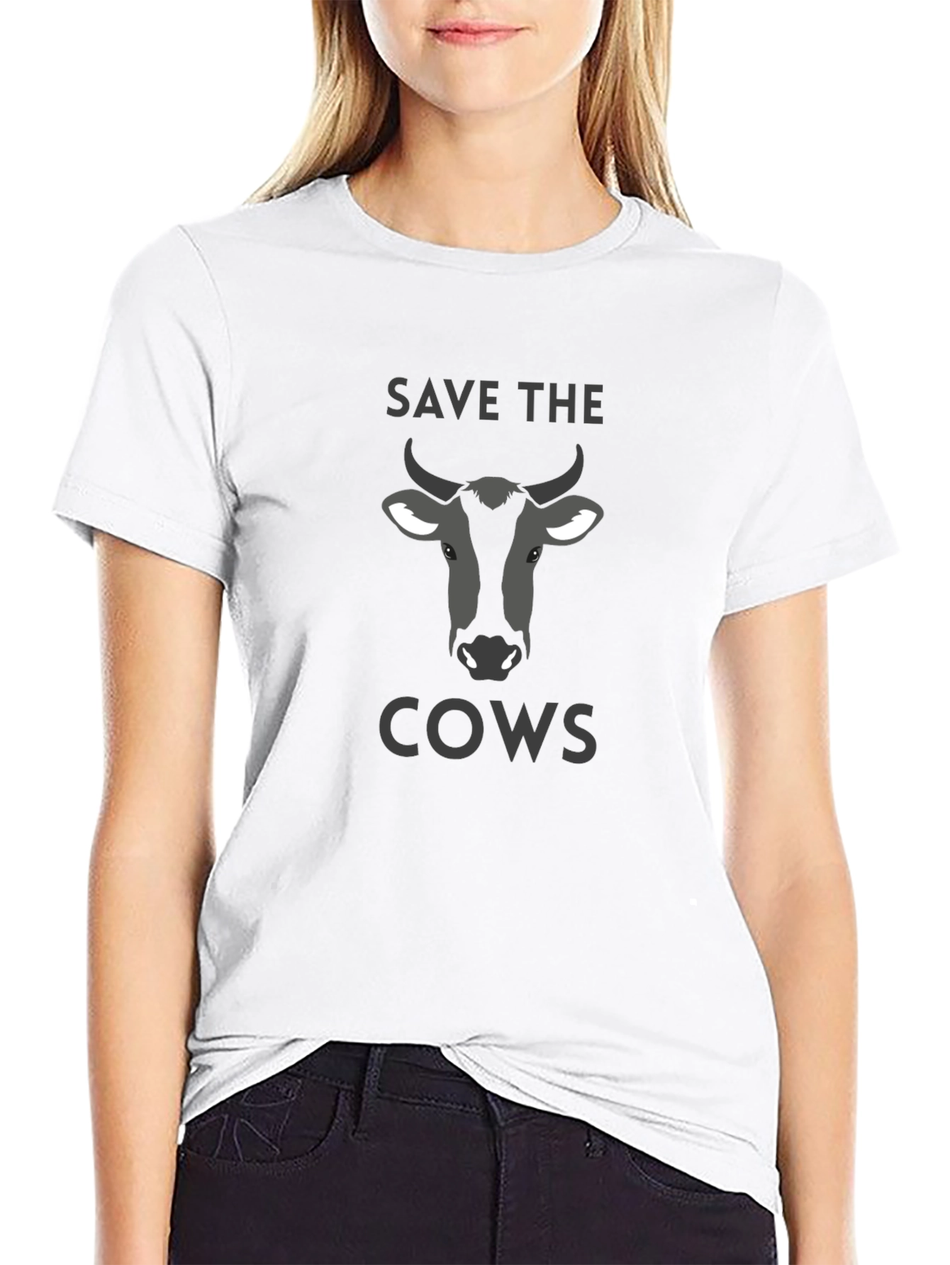 Save The Cows Graphic Tee - Animal Lovers T-Shirt