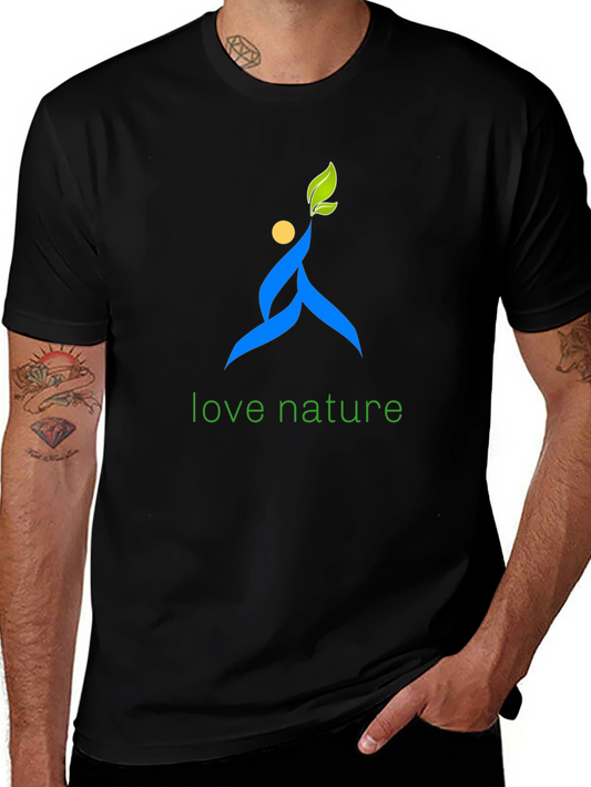 Love Nature Black Graphic Tee
