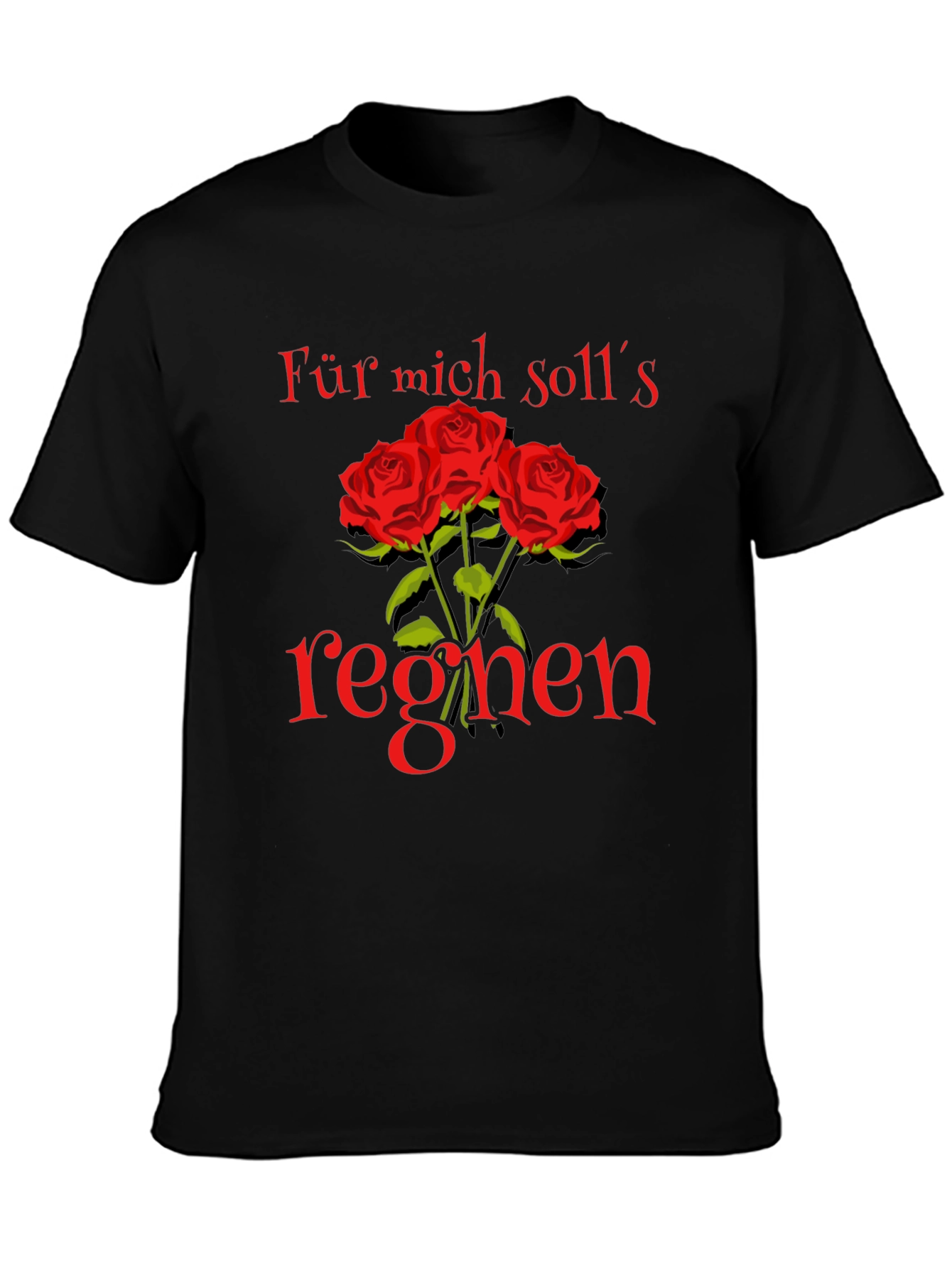 Floral Graphic Tee - Für mich solls regnen