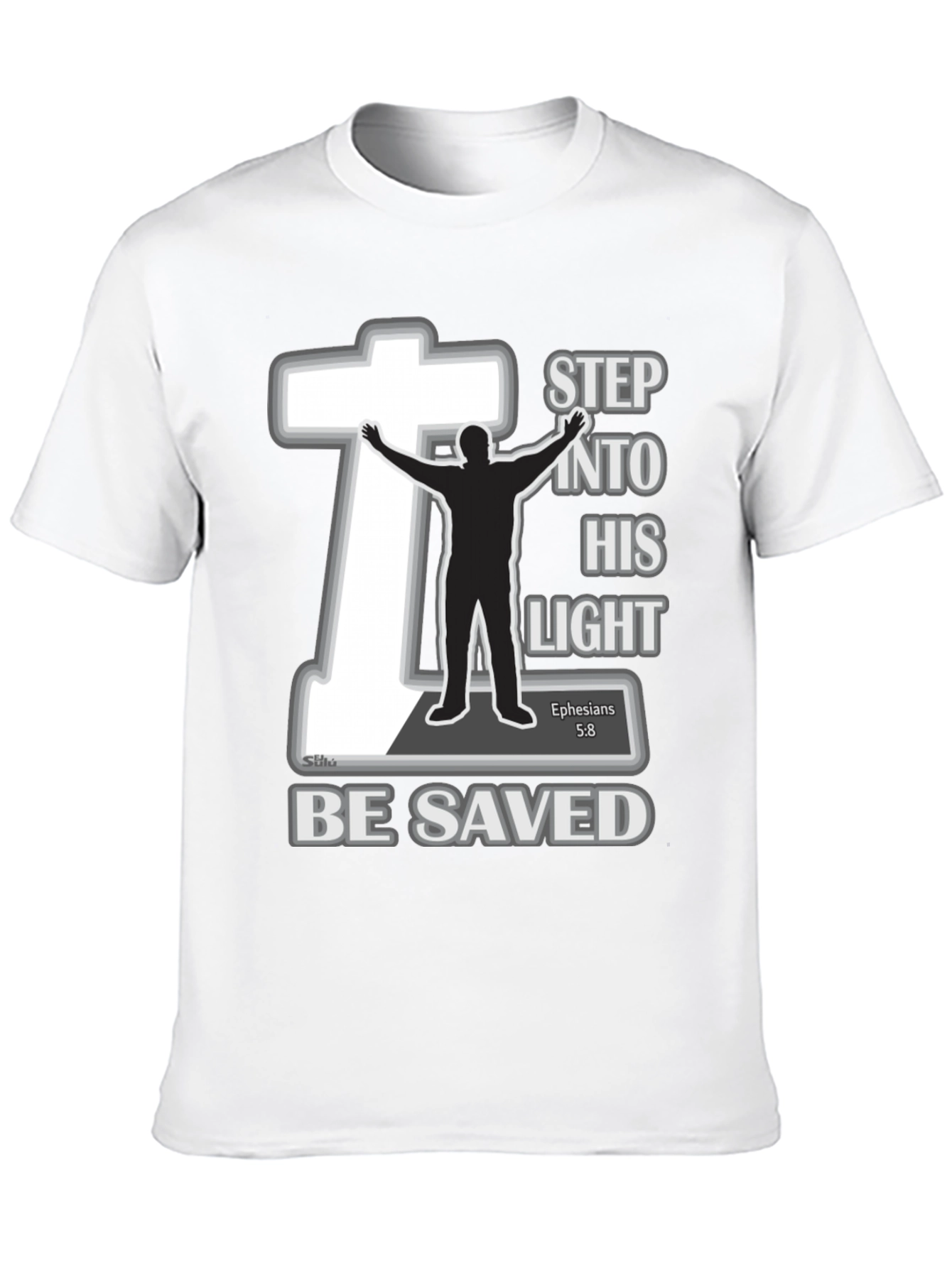 Step into His Light T-Shirt - Christian Faith Tee