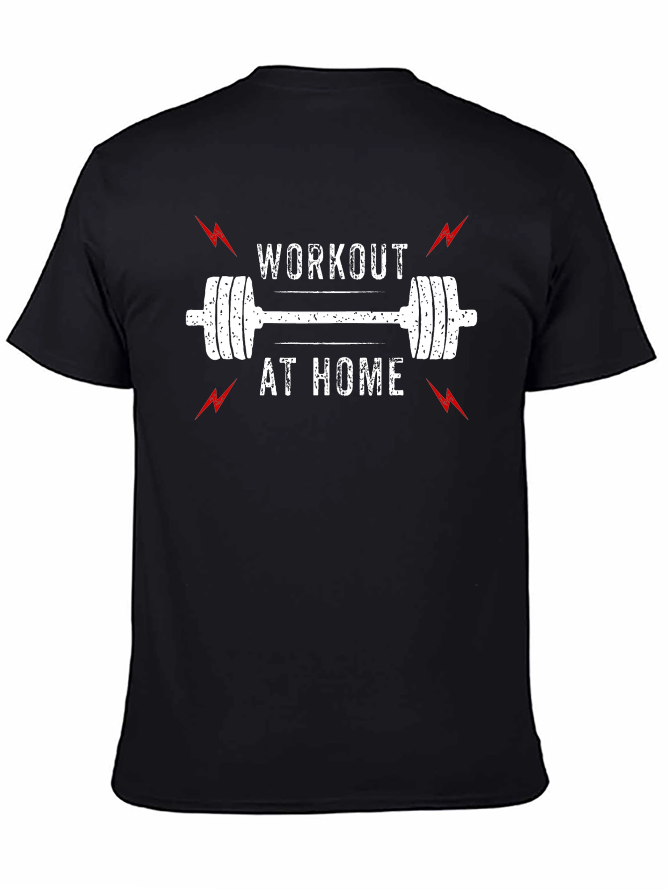 Workout at Home Black T-Shirt