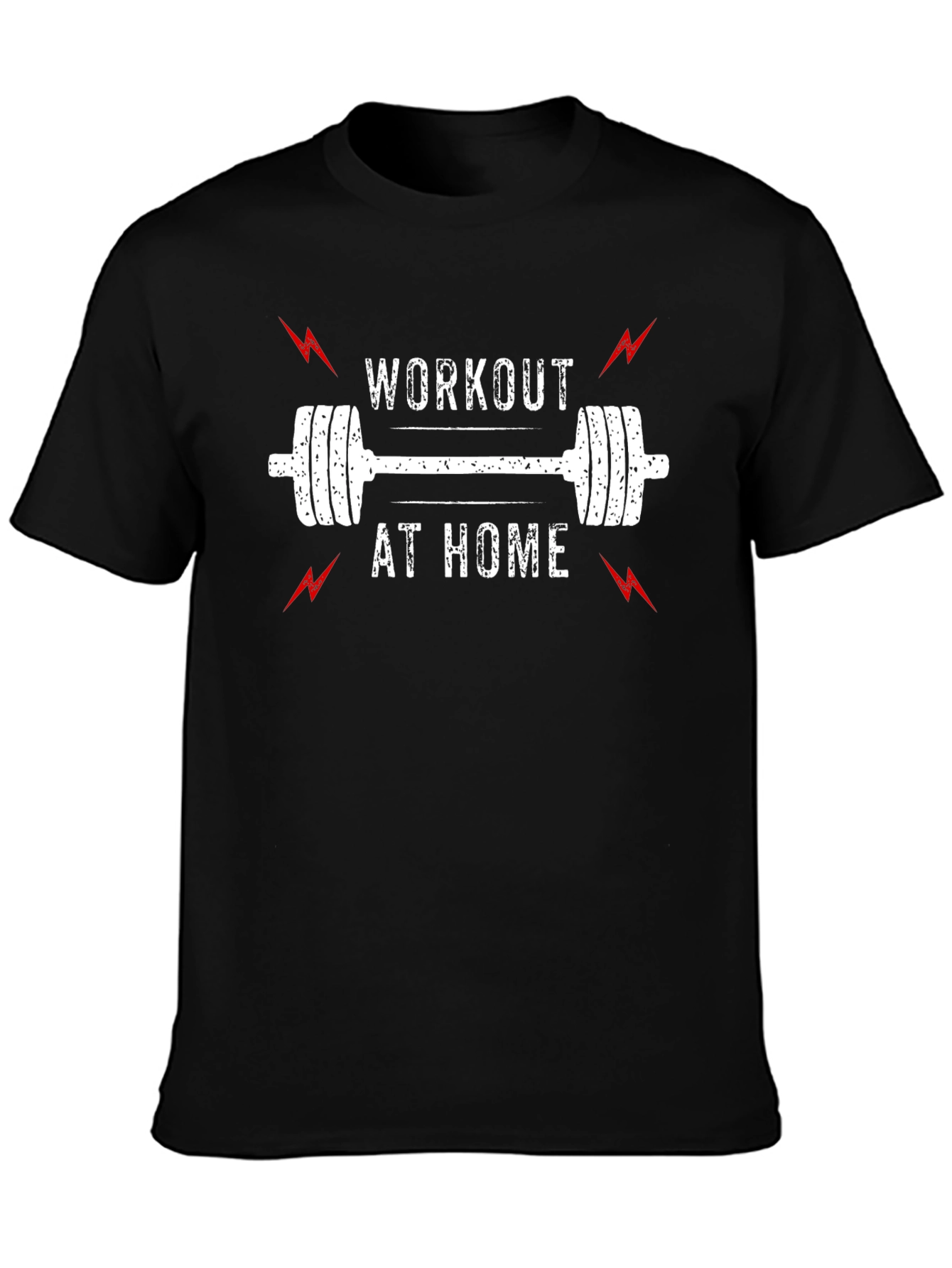 Workout at Home Black T-Shirt