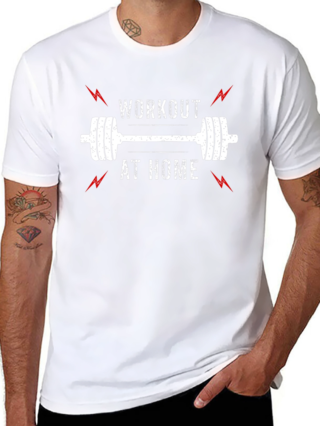 Workout at Home Black T-Shirt