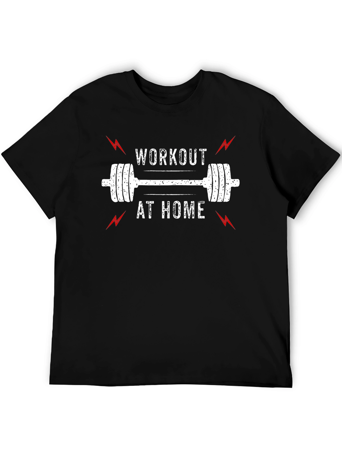 Workout at Home Black T-Shirt