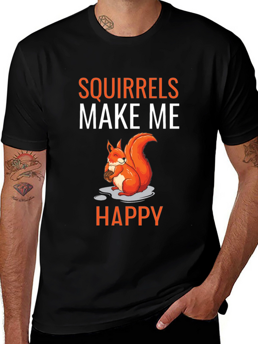 Squirrels Make Me Happy Graphic Tee