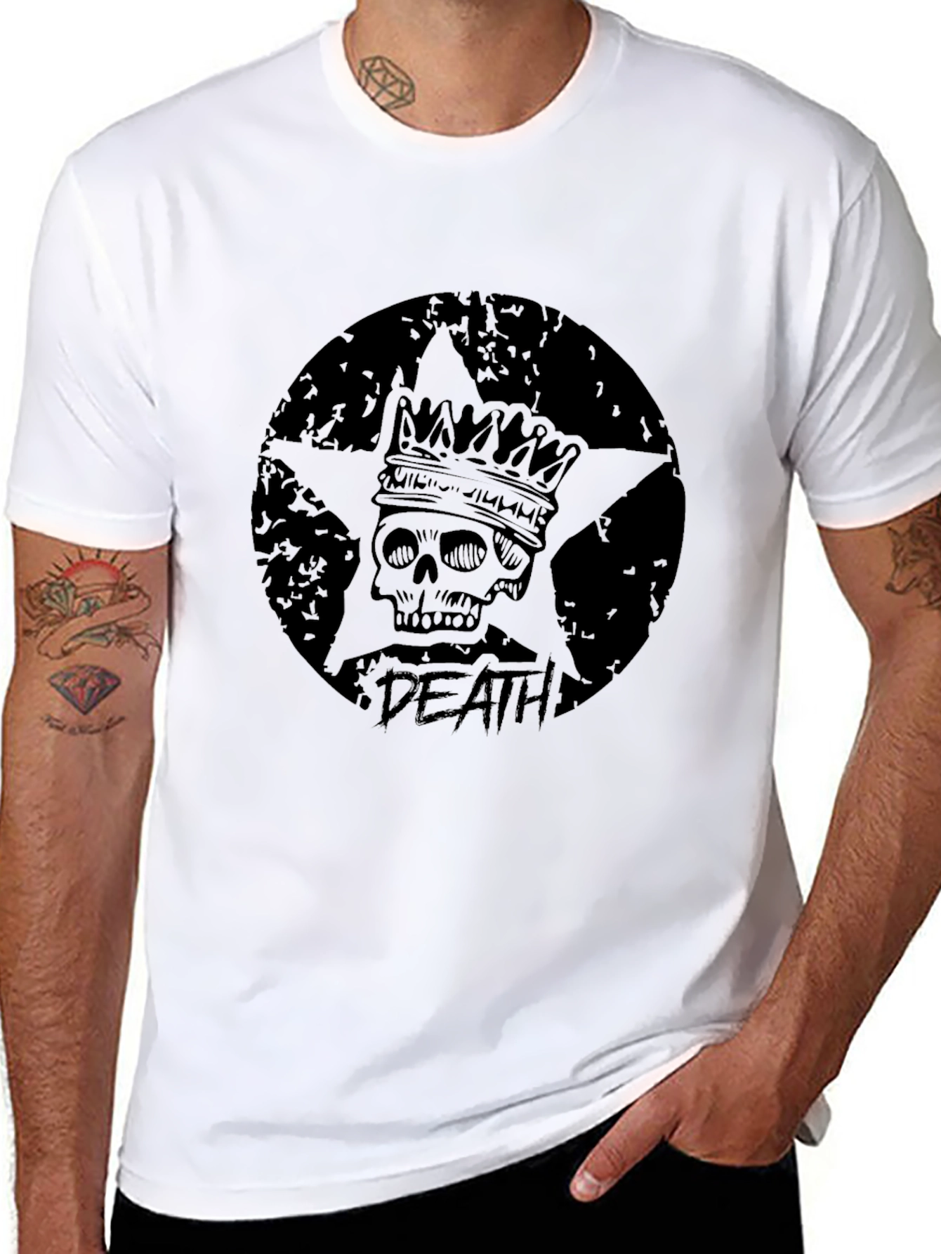 Death Star Skull Graphic T-Shirt