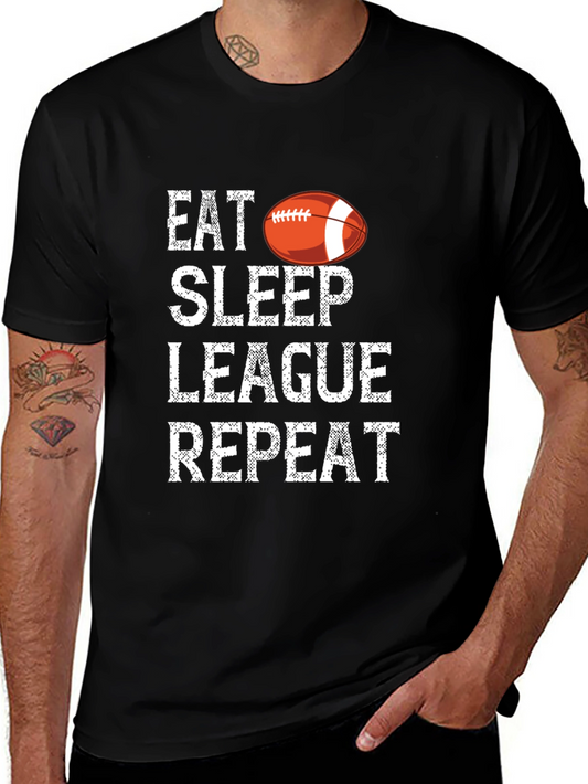 Eat Sleep League Repeat T-Shirt