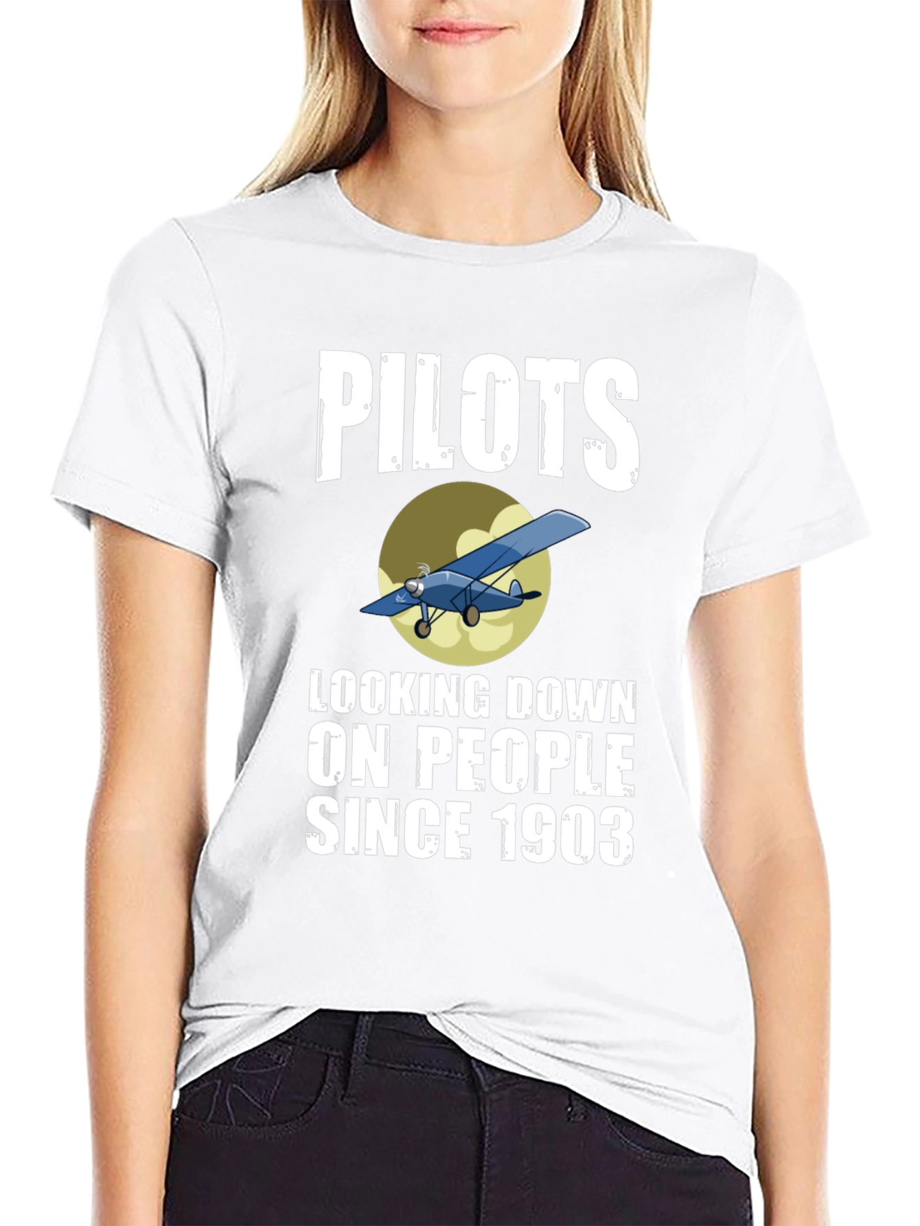 Pilots Looking Down Since 1903 Graphic Tee