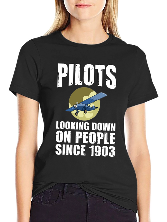 Pilots Looking Down Since 1903 Graphic Tee