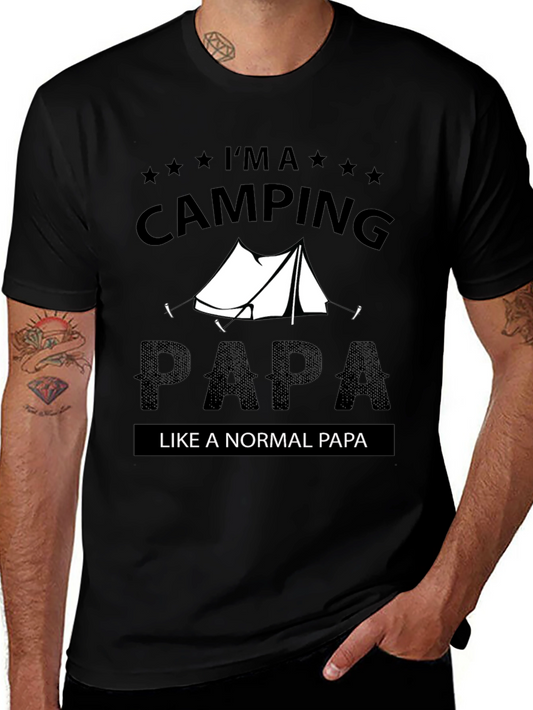 Camping Papa T-Shirt - Outdoorsy Dad Tee