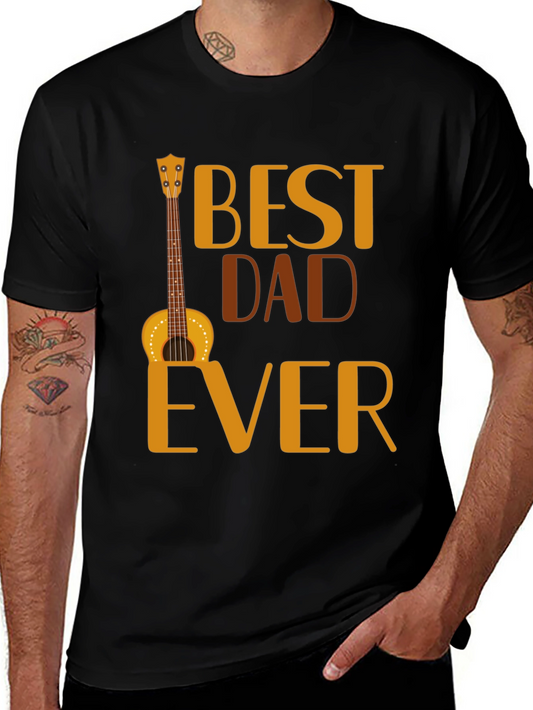 Best Dad Ever Guitar T-Shirt