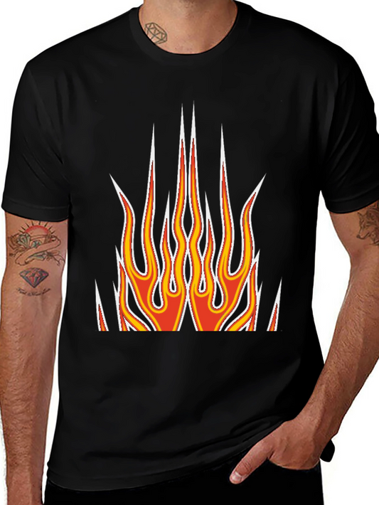 Flame Graphic Black T-Shirt