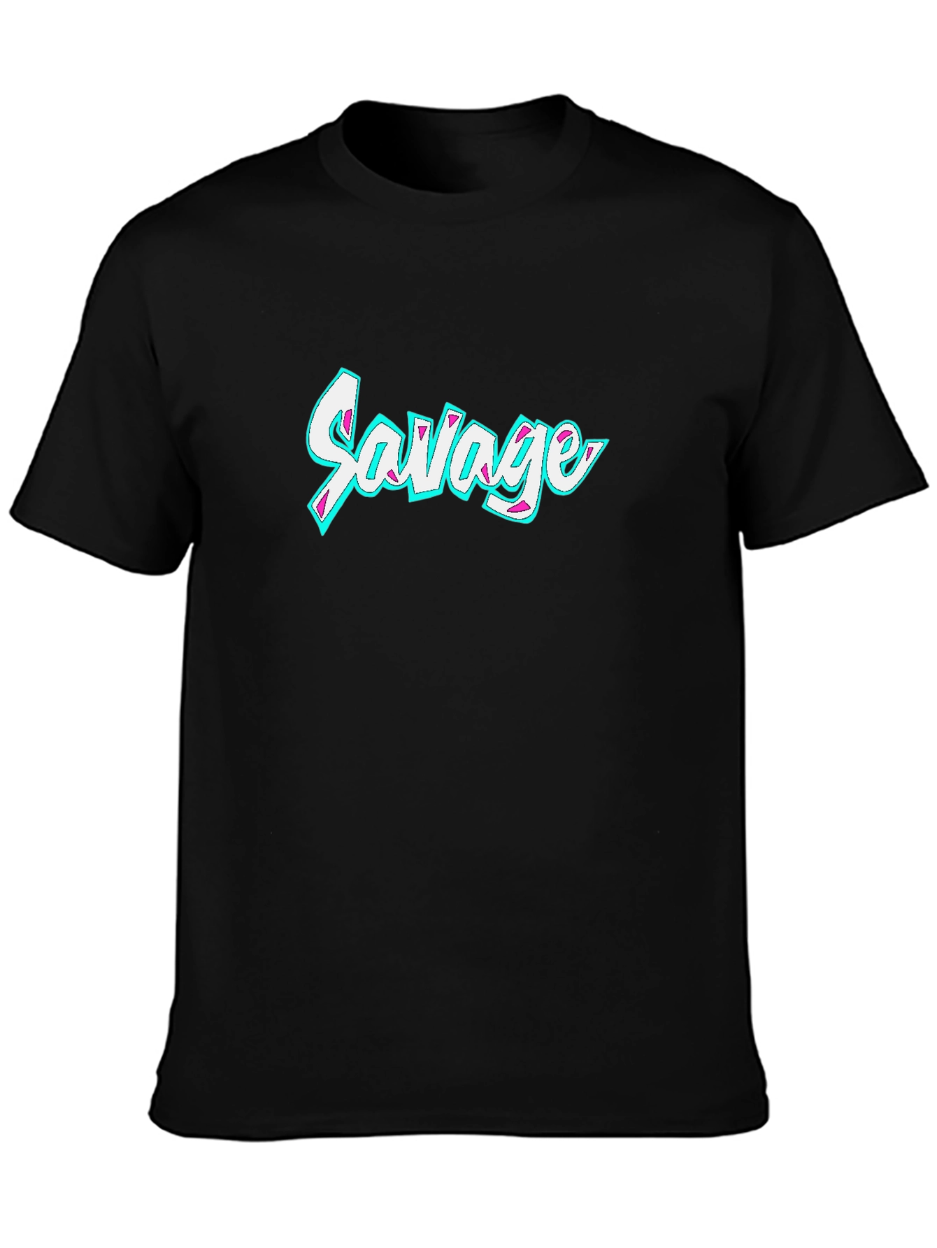Savage Graphic Print Crew Neck T-Shirt