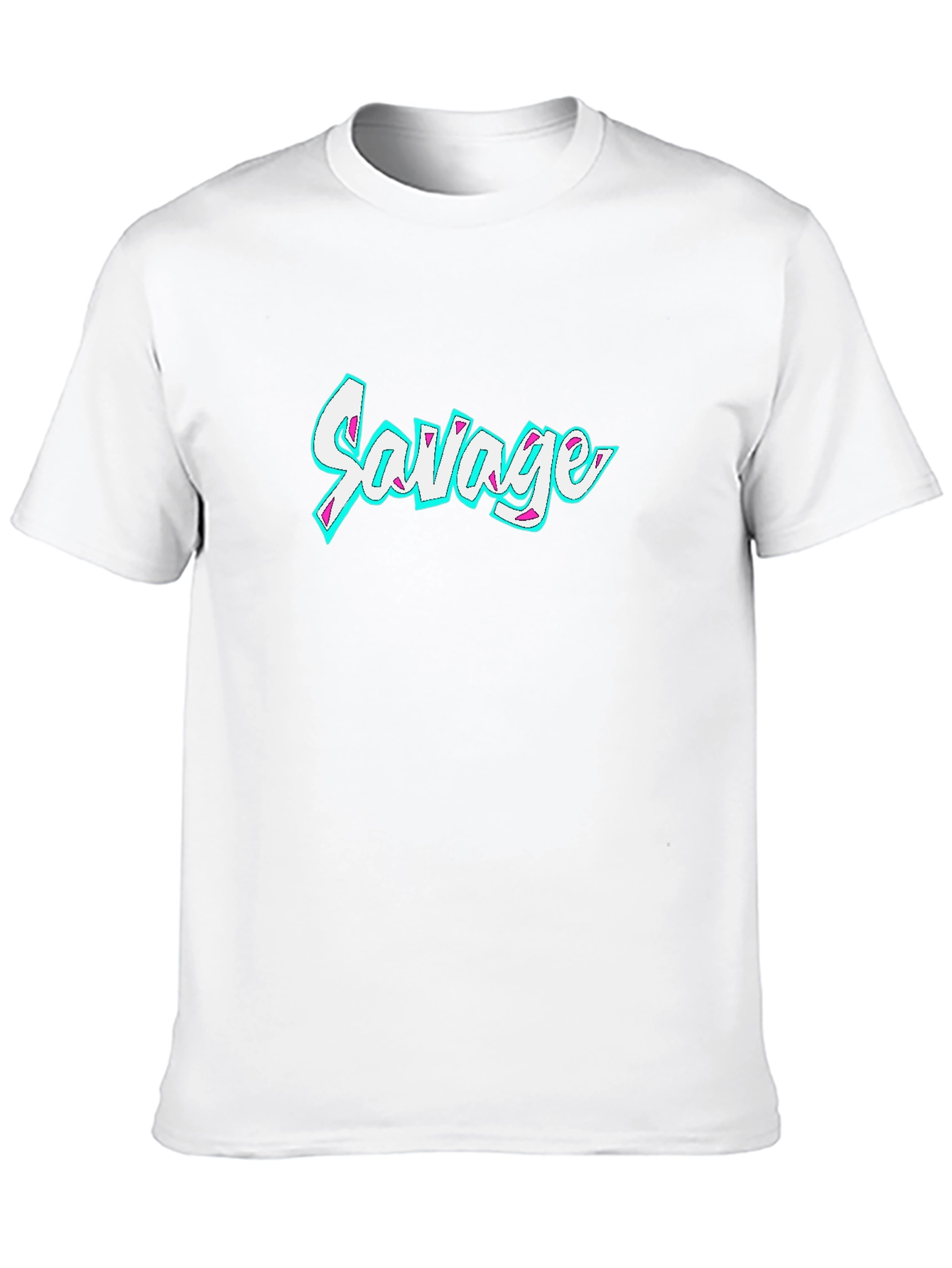 Savage Graphic Print Crew Neck T-Shirt