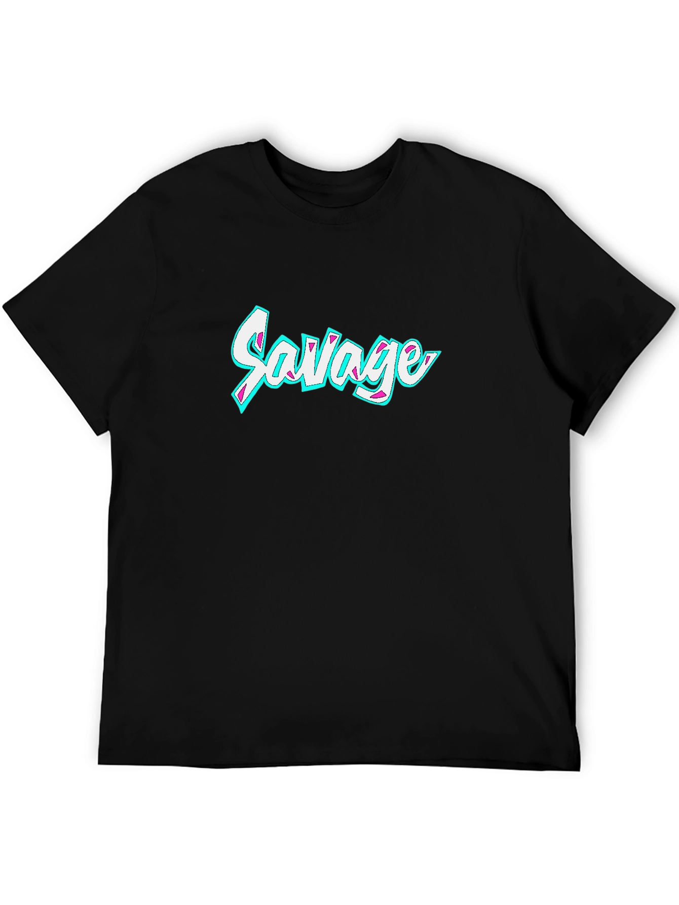 Savage Graphic Print Crew Neck T-Shirt