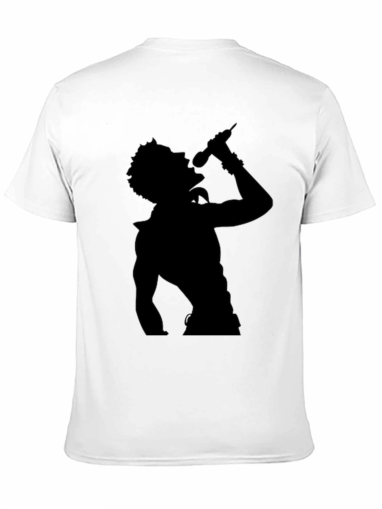 Silhouette Singer Black T-Shirt - Musical Style