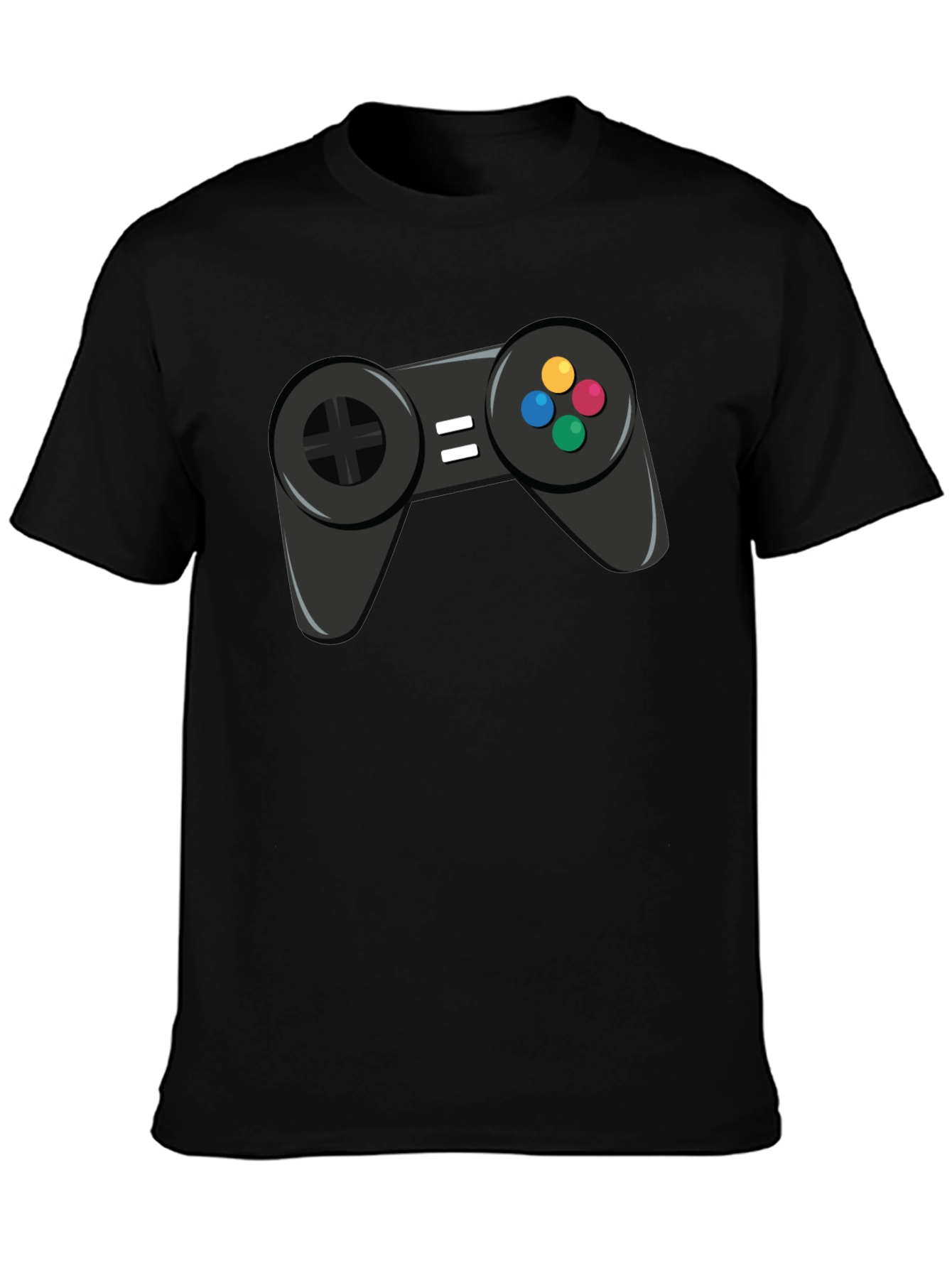 Gamer Graphic Tee - Black Cotton Shirt