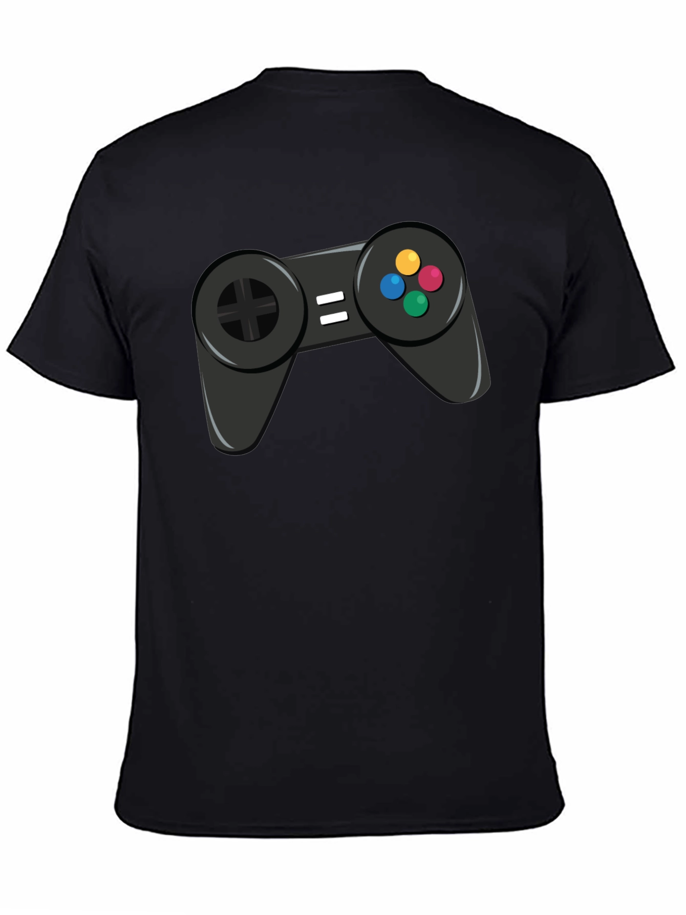 Gamer Graphic Tee - Black Cotton Shirt