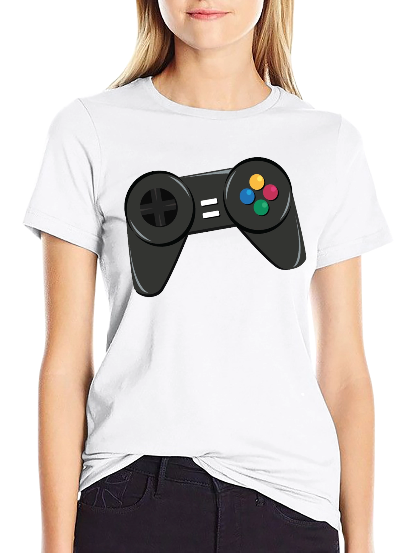 Gamer Graphic Tee - Black Cotton Shirt