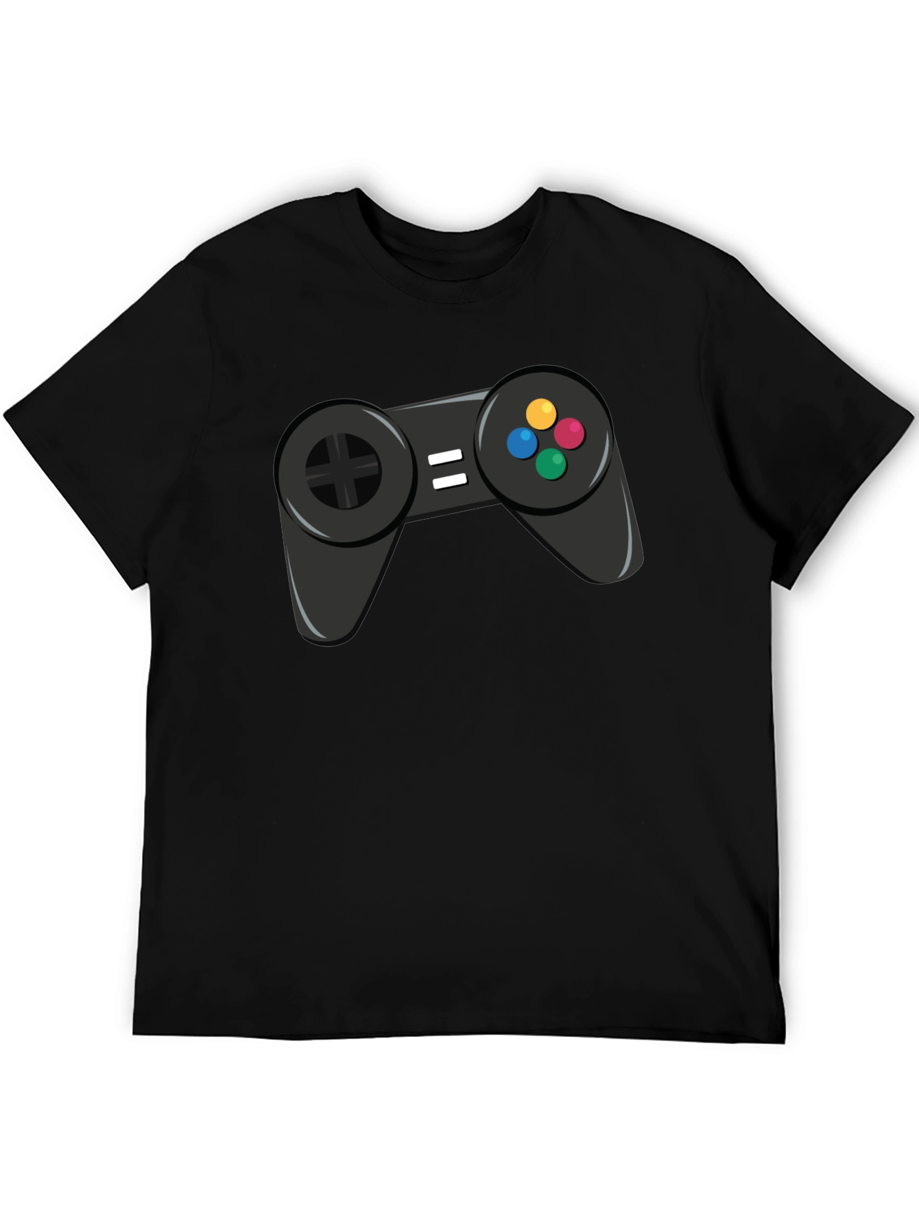 Gamer Graphic Tee - Black Cotton Shirt