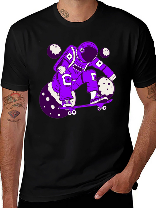 Astronaut Skateboard Graphic Tee