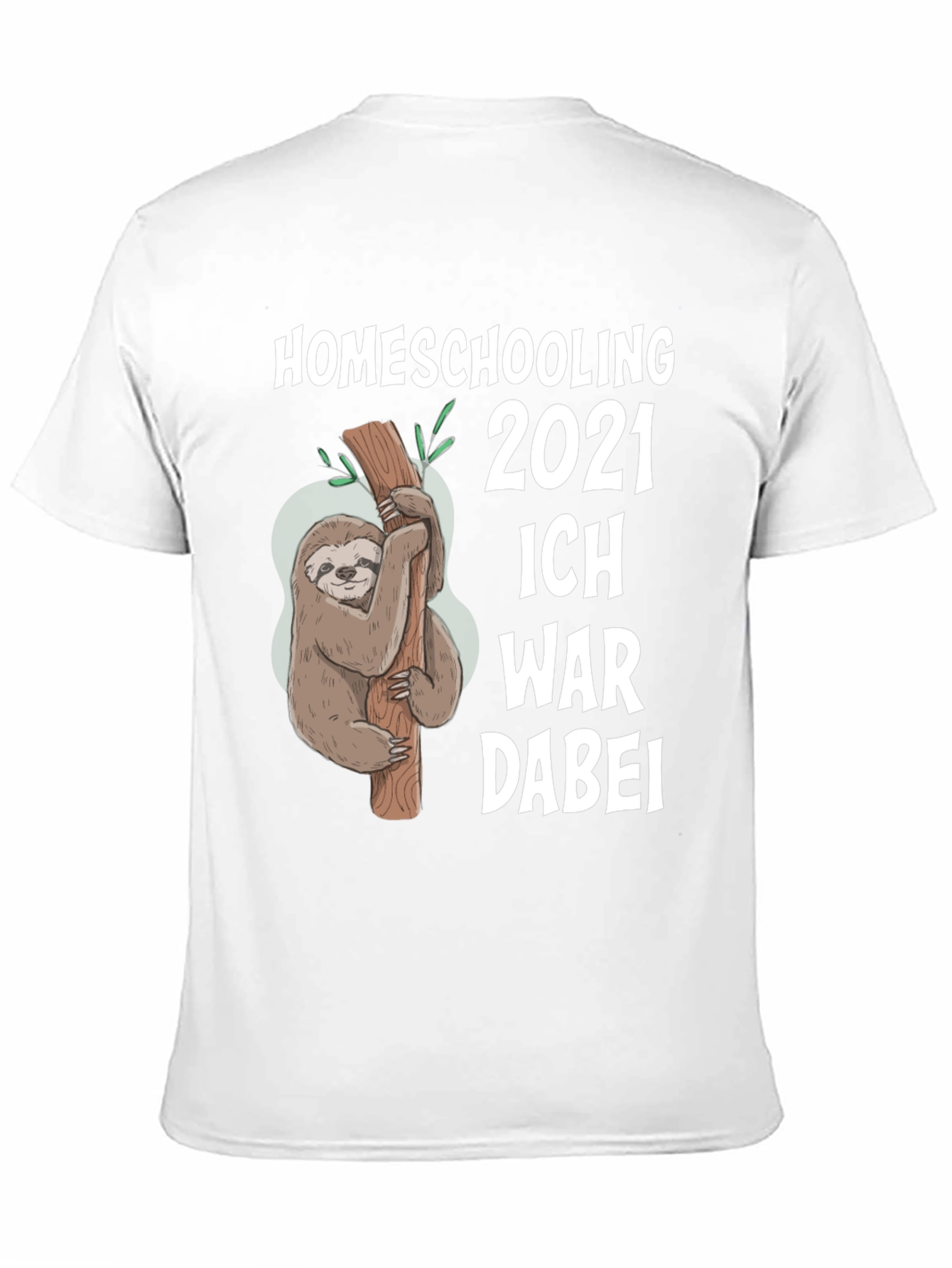 Homeschooling 2021 Sloth Graphic Tee