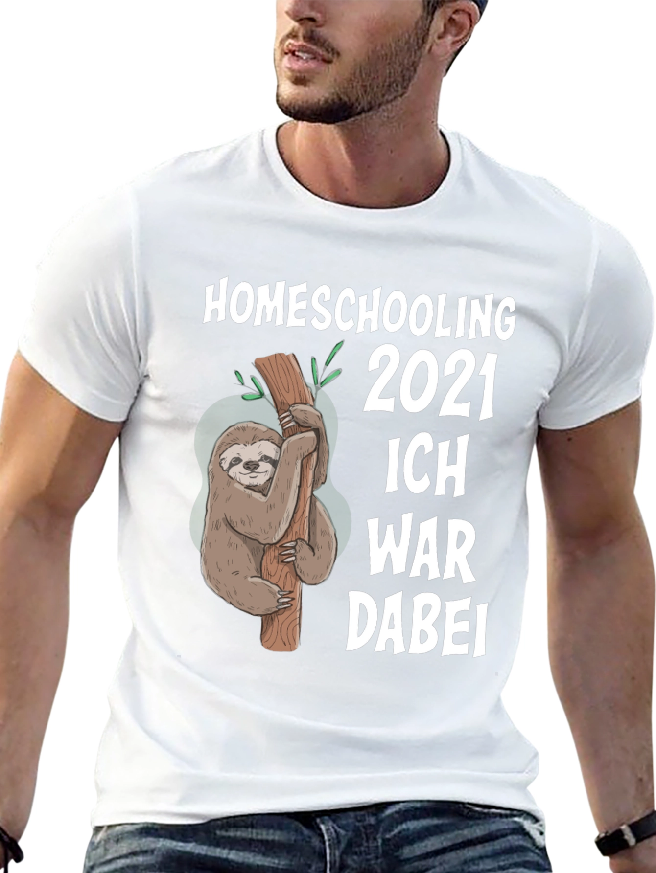 Homeschooling 2021 Sloth Graphic Tee