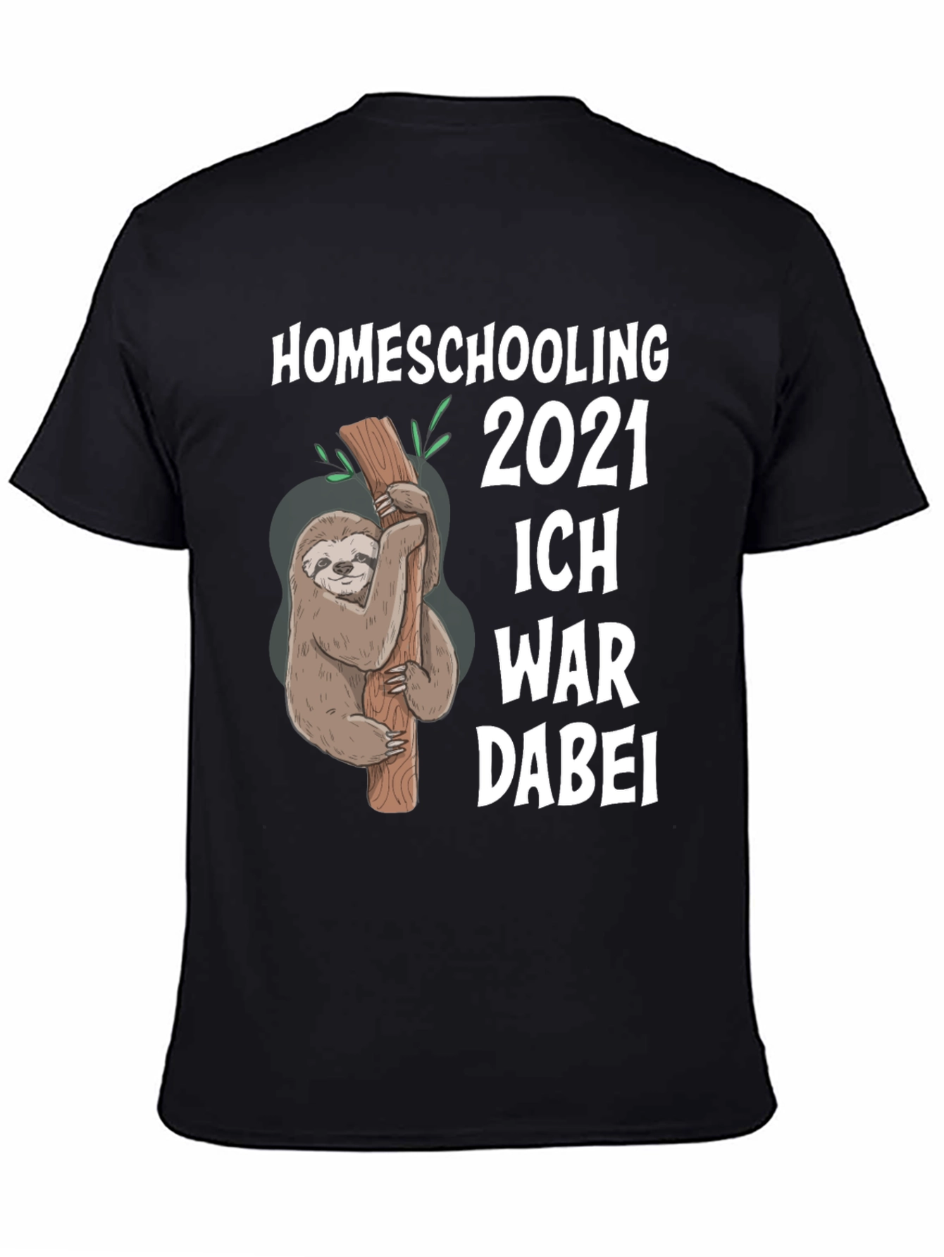 Homeschooling 2021 Sloth Graphic Tee