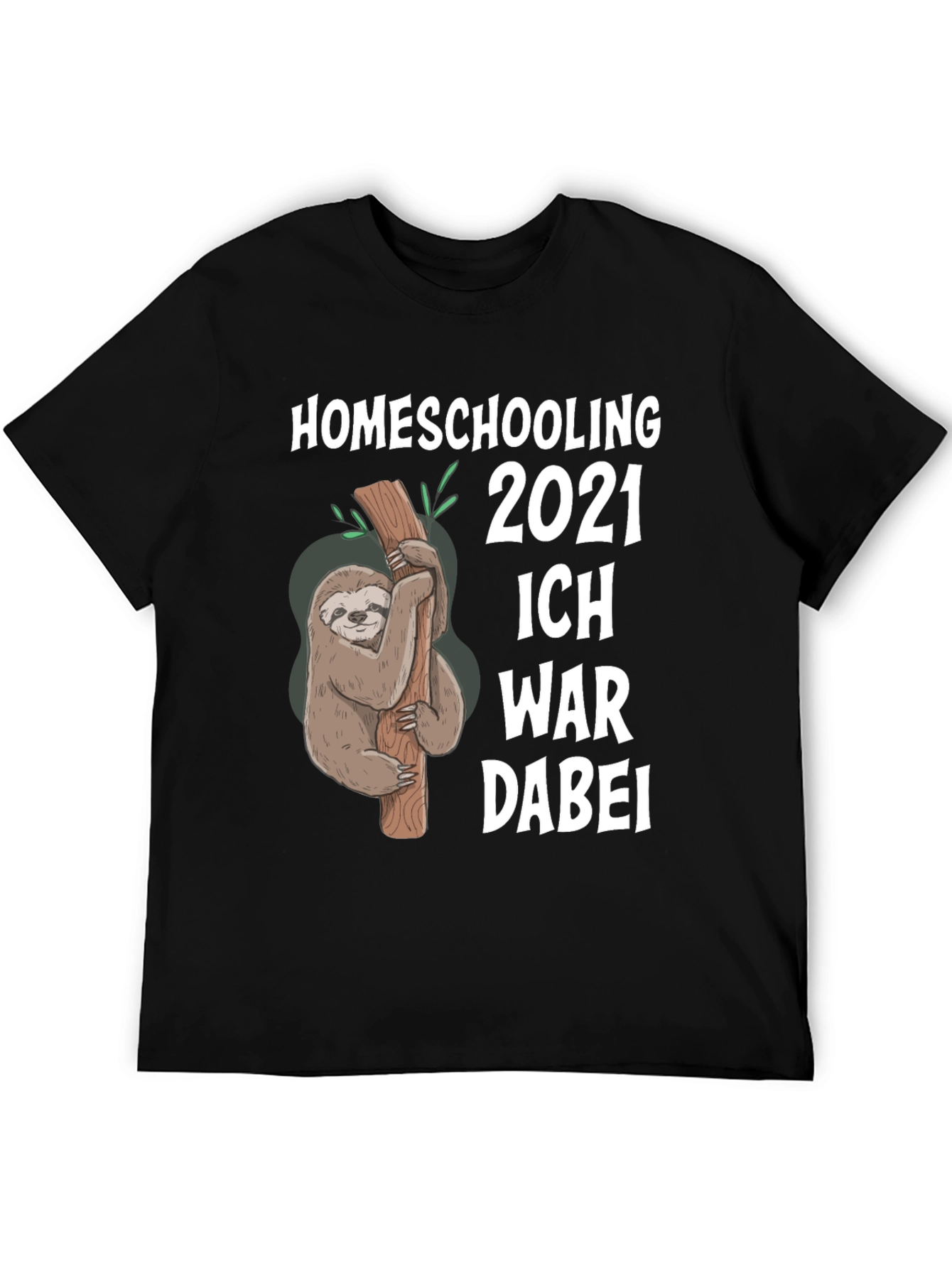 Homeschooling 2021 Sloth Graphic Tee