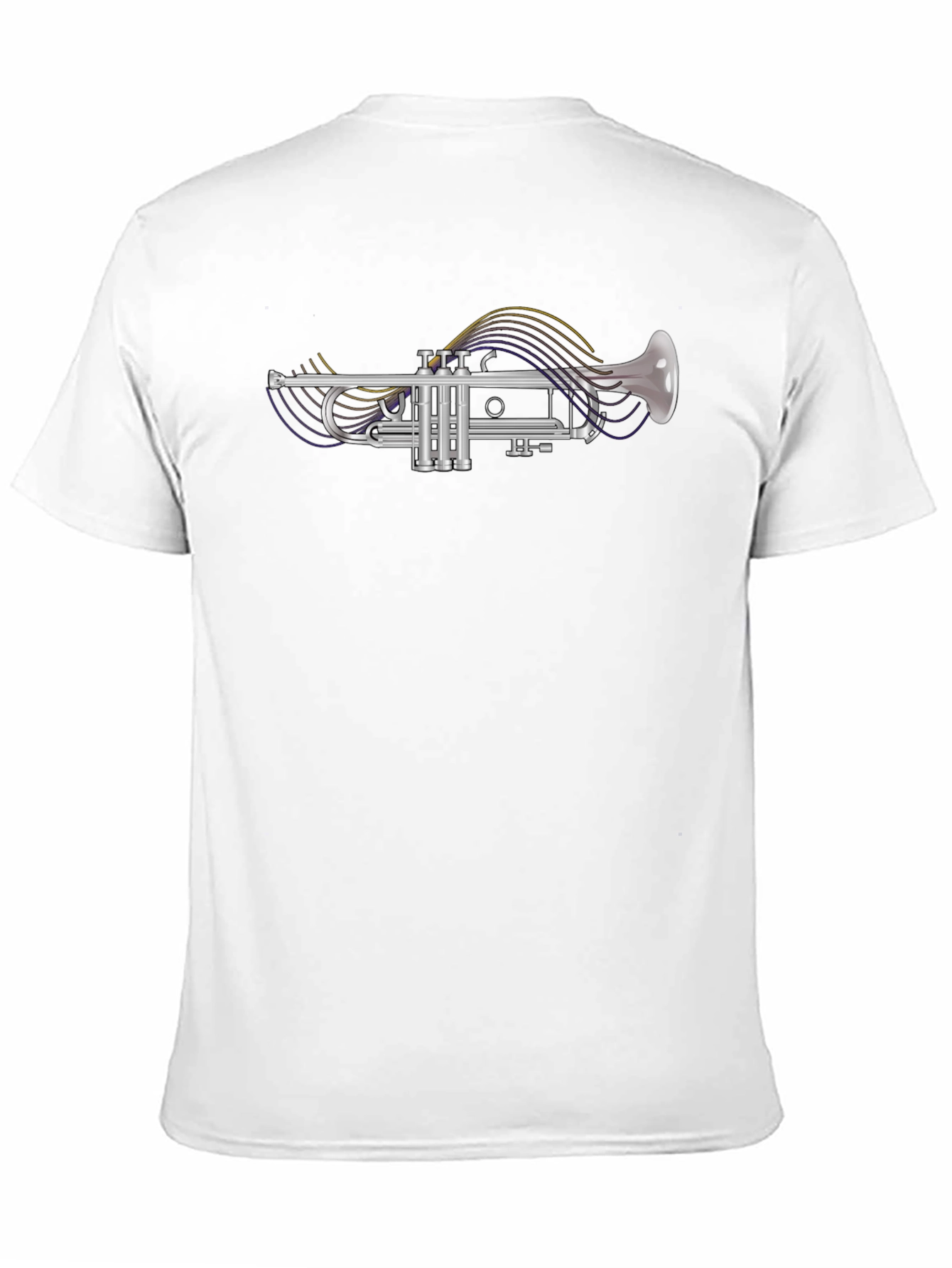 Trumpet Graphic T-Shirt - Black Cotton Tee