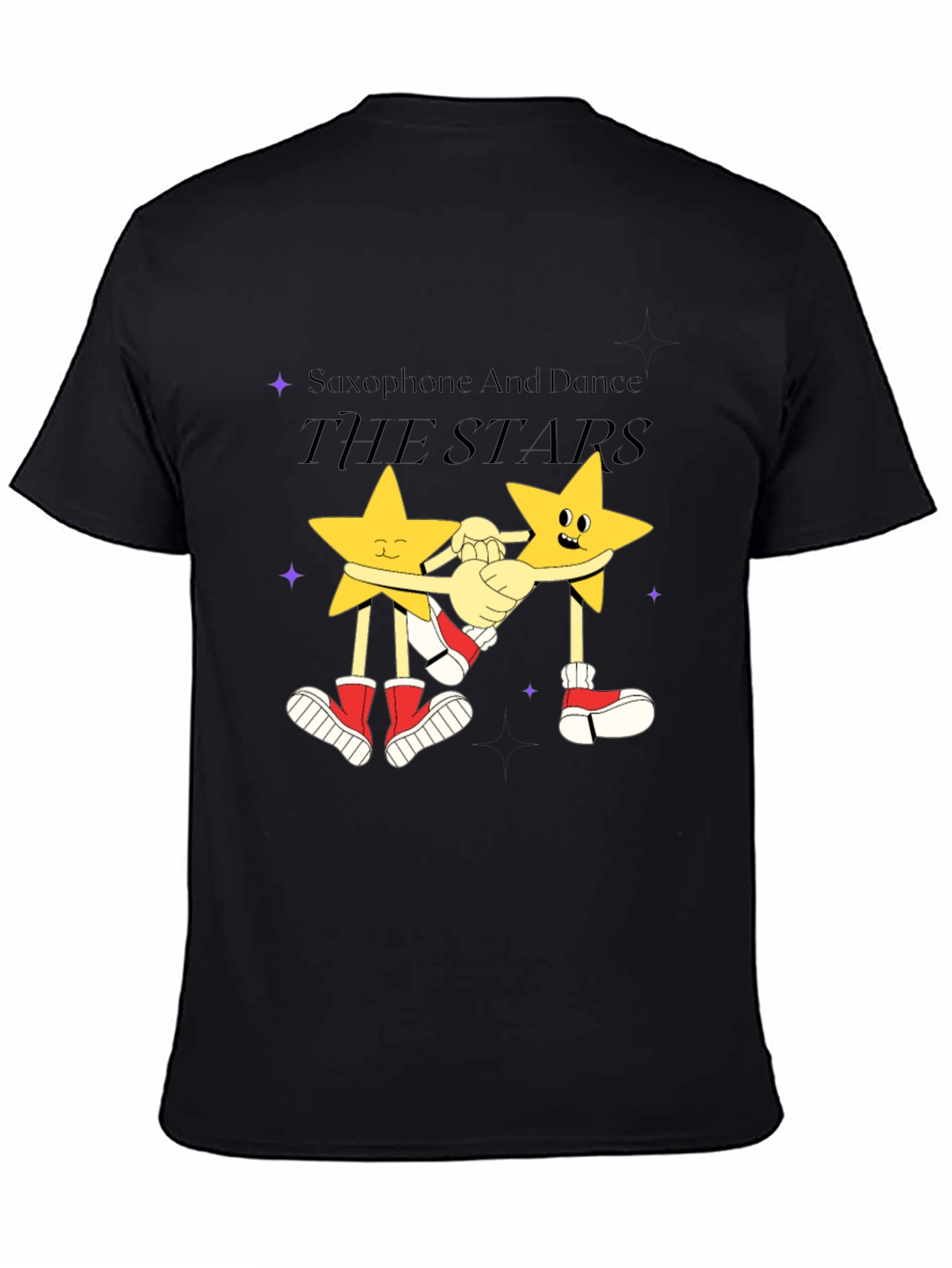 Saxophone And Dance The Stars Graphic Tee