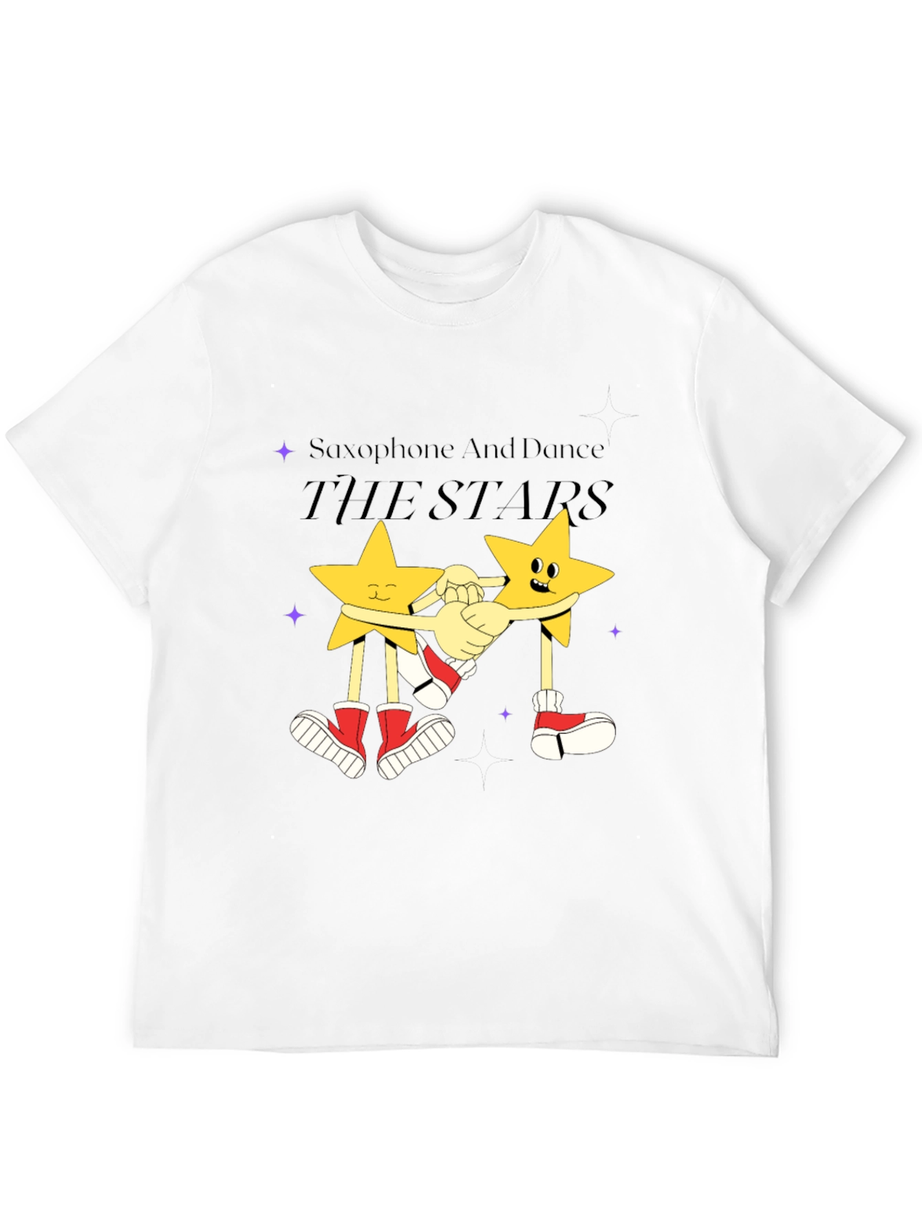 Saxophone And Dance The Stars Graphic Tee