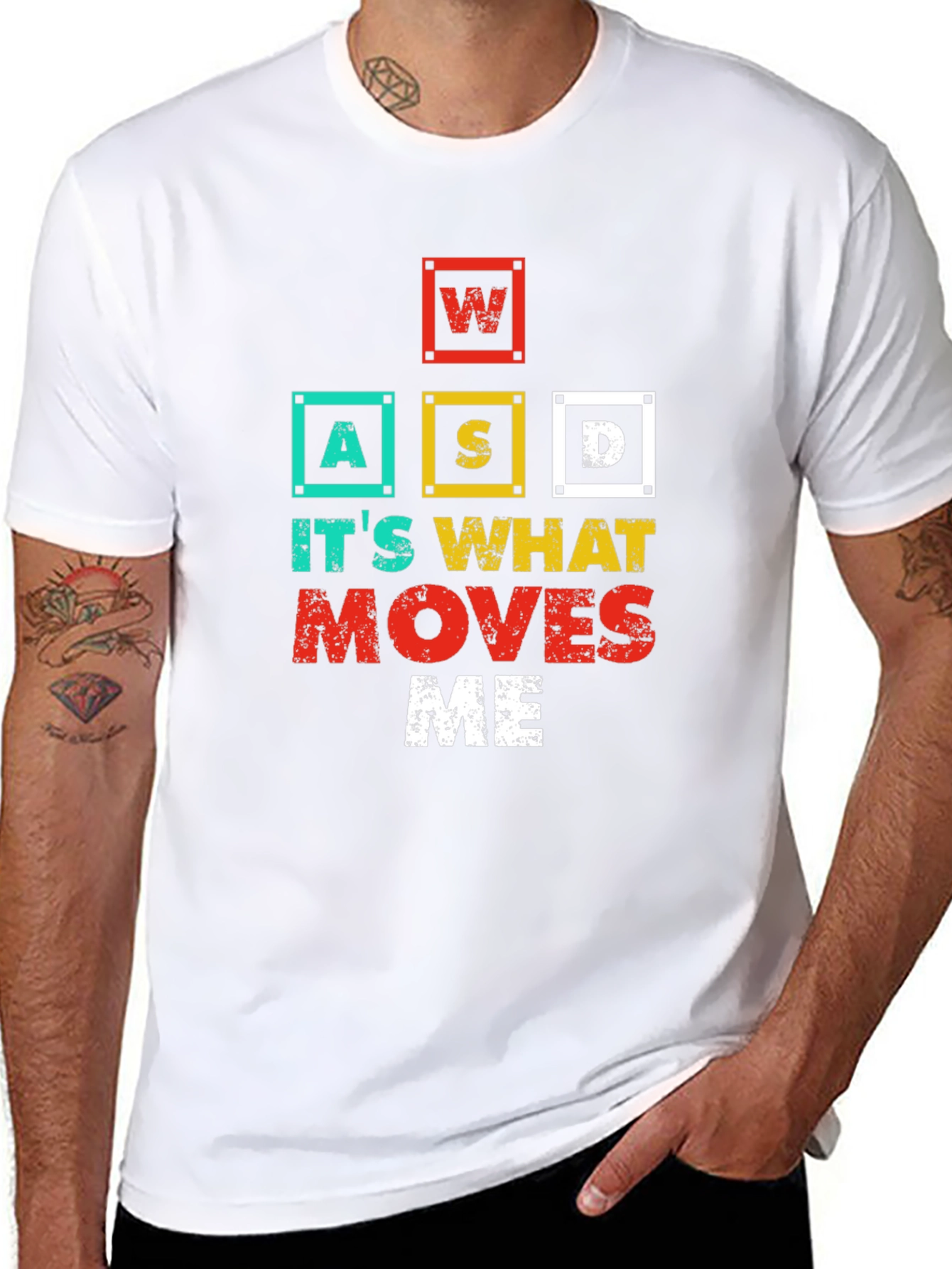 WASD Gaming T-Shirt - Its What Moves Me