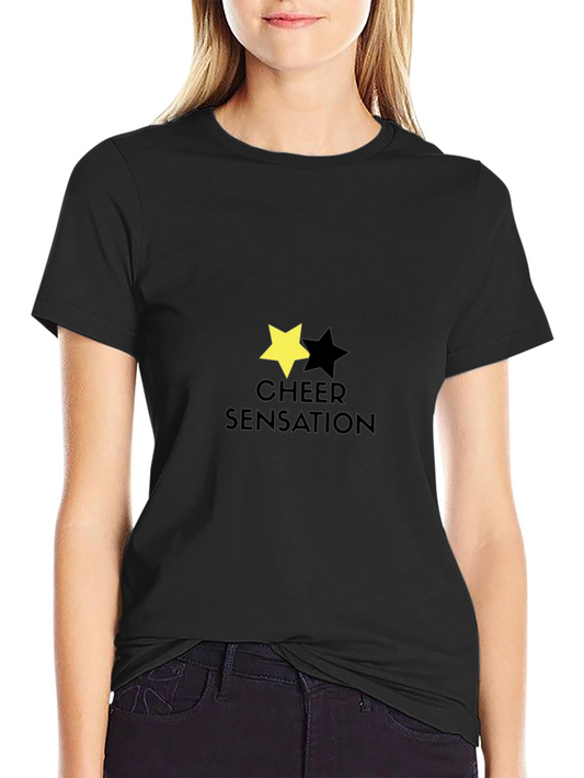 Cheer Sensation Graphic Tee - Black