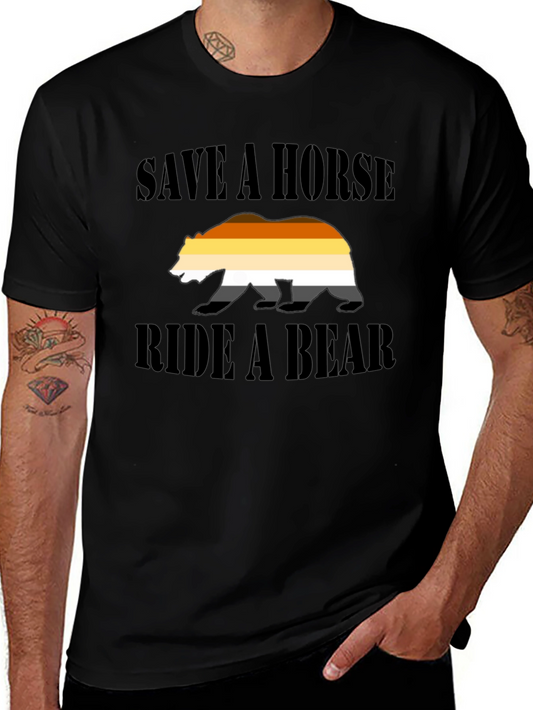 Save a Horse Ride a Bear T-Shirt - Bear Pride