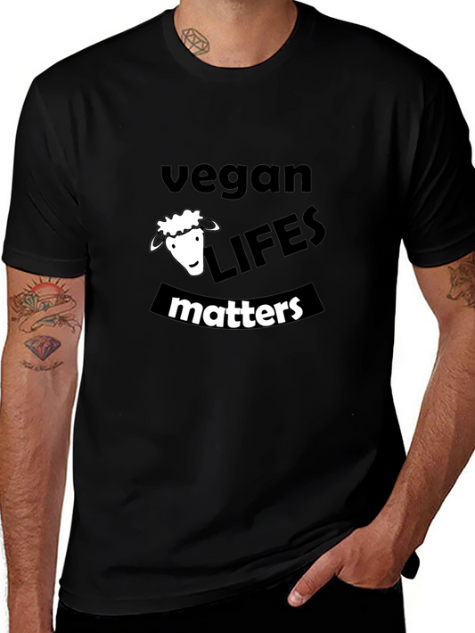 Vegan Life Matters Black T-Shirt
