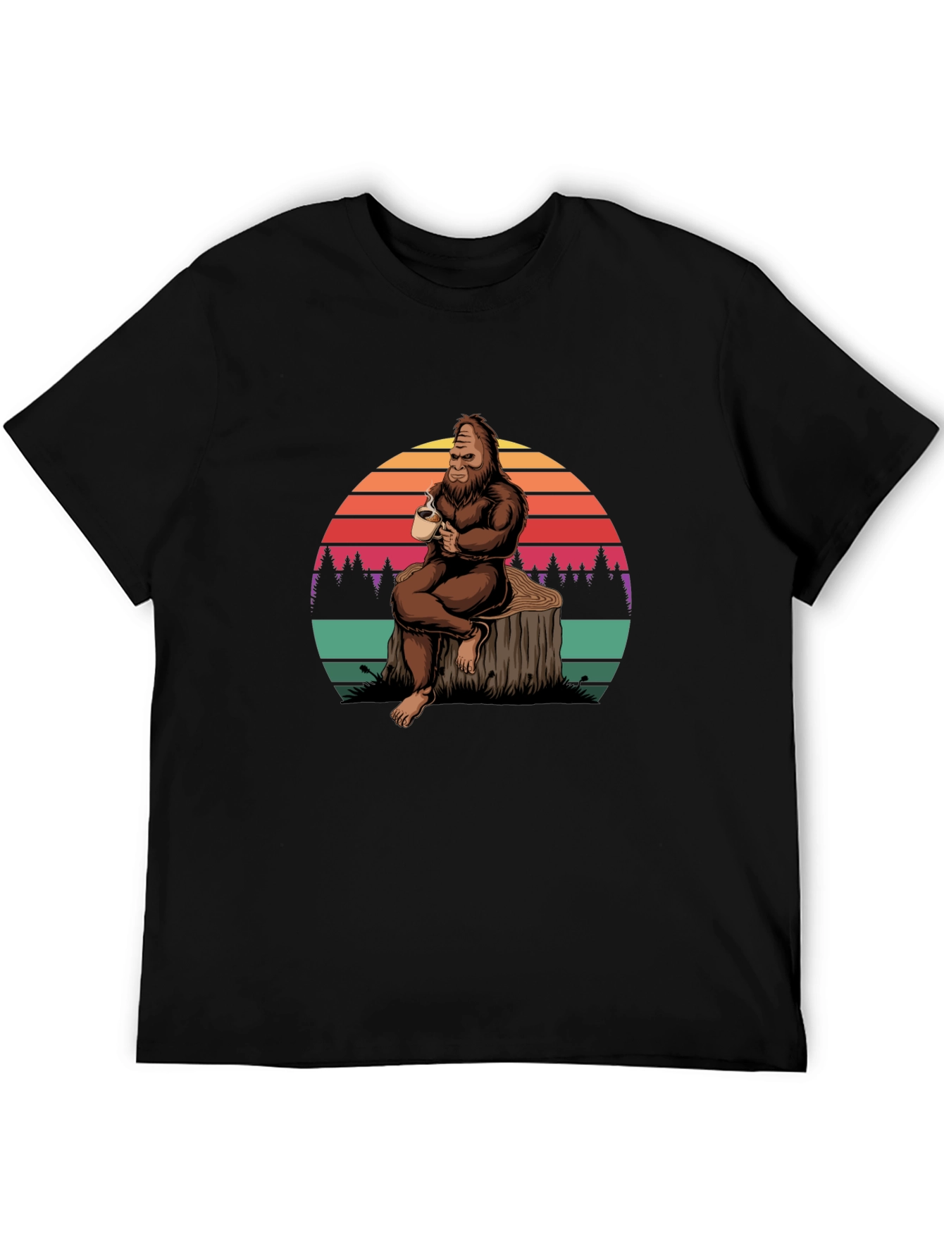 Bigfoot Coffee T-Shirt - Relaxed Sasquatch Tee