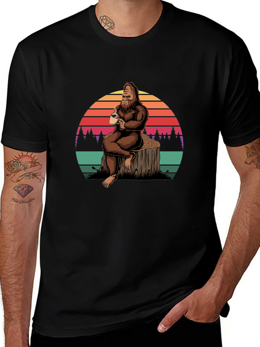 Bigfoot Coffee T-Shirt - Relaxed Sasquatch Tee