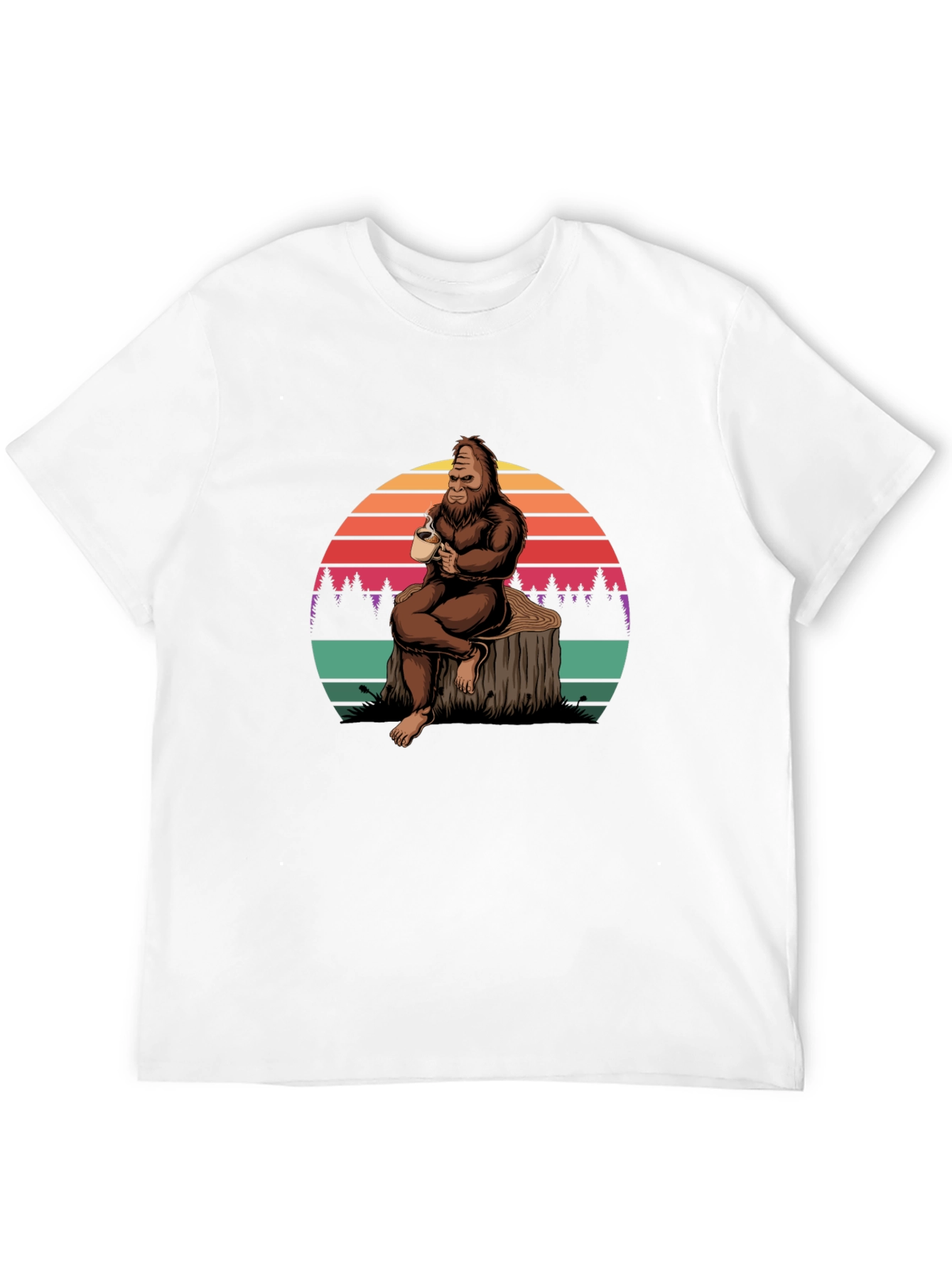 Bigfoot Coffee T-Shirt - Relaxed Sasquatch Tee